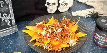 Spookily Tasty Halloween Nachos