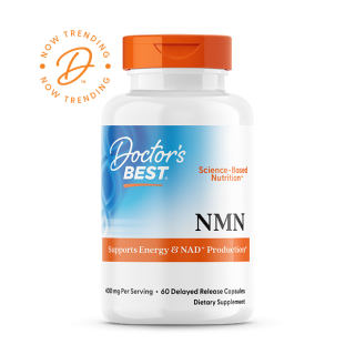 Doctor's Best NMN, 400 mg Per Serving, 60 Delayed Release Capsules